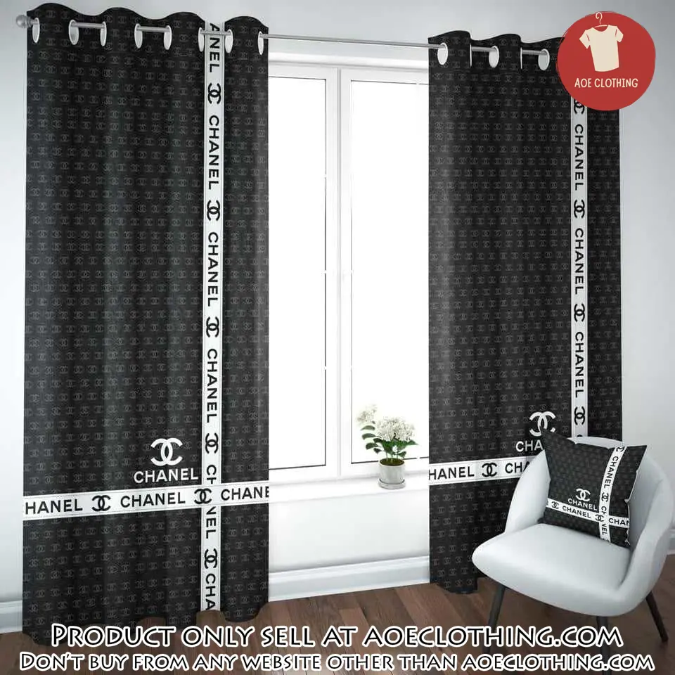Chanel fashion premium window curtains hot  set wc105 aoe1948929